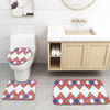 Tapis de couverture de toilette de style bohème Ensemble de tapis antidérapant Rideau de douche étanche