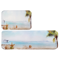 Tapis de cuisine imprimé coquille de pierre de plage tapis antidérapant salon moderne balcon salle de bain tapis nordiqu