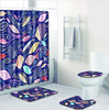 Tapis de douche antidérapant pour rideaux de douche de salle de bain Tapis Colorful
