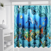 Tapis de protection imperméable pour tapis de douche Ocean Deep Ocean Deep Dolphin 180x180cm
