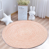 Tapis de sol antidérapant pliable tapis rond décorations de salon maison moderne