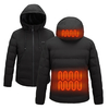 TENGOO manteau à capuche chauffant intelligent 2 places doudoune chauffante 3 vitesses USB veste chauffante électrique h