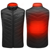 TENGOO HV-02 Unisexe 2 Places Gilet Chauffant 3 Vitesses Vestes Chauffantes USB Électrique Vêtements Thermique Hiver Cha