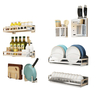 Tenture murale étagère de rangement support organisateur cuisine plats porte-couteau à épices