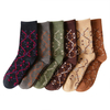 Terry chaussettes dhiver épaissies femmes couleur de fil en pointillé chaussettes chaudes de style coréen japonais