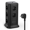 Tessan Multiprise 2500 W multiprise avec 11 gangs et 3 prises USB tour avec interrupteur multiprise multiprise avec prot
