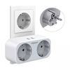 TESSAN TS-321-DE Prolongateur de prise murale allemand / ue avec 2 prises secteur / 2 ports USB adaptateur daliment