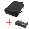 Testeur de batterie + sac de transport pour étui de stockage de batterie pour AA AAA CD 9V Battery Box