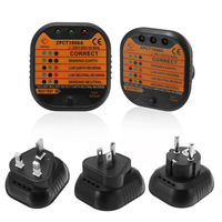 Testeur de prise électrique Fil de terre vivant neutre RCD Switch LED Sortie de détecteur