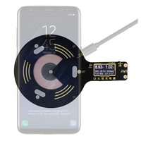 Testeur de téléphone portable à chargeur rapide sans fil 10W Qi QC2.0 / 3.0 pour Apple Huawei affichage de la tension et