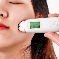 Testeur dhumidité de la peau Affichage numérique Analyseur dhuile dhumidité de la peau du visage Outils A