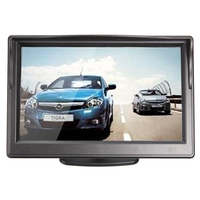 Tft lcd 5inch voiture moniteur + cmos caméra étanche de vision nocturne inverse