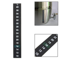 Thermomètre à cristaux liquides pour la fermentation de la bière homebrew vinification 10-40 degrés