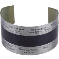 Thermomètre à vin rouge LCD Thermomètre 4-24 Steel Acier inoxydable