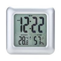 Thermomètre hygromètre de table dhorloge numérique de douche dhorloge murale imperméable de mur