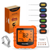Thermomètre numérique bluetooth intelligent sans fil avec 6 sondes faisant cuire le barbecue pour iOS et Android