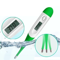 Thermomètre numérique médical LCD affichage alarme de fièvre audible sous les bras de loreille orale