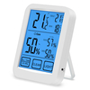 Thermomètre numérique multifonctionnel domestique hygromètre rétroéclairé écran tactile lumineux compteur de température