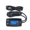 Thermomètre tachymètre numérique moto multifonctions écran LED étanche