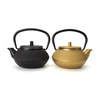 Théière de style japonais avec bouilloire 300ml en fonte noire / or