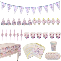 Thème de bande dessinée Party Vaisselle Fournitures Enfants Anniversaire Set Baby Shower Decorations