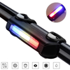 ThorFeu TL06 Multi-fonctionnel 7-Modes 120LM Feu arrière de vélo USB Rechargebale Casque de vélo Lampe davertisseme