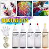 Tie Dye DIY Kit 5 Couleurs Tissu Textile Chemises Peintures Peinture Permanente pour Vêtements Chemise Robe Maison