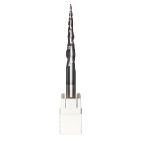 Tige 6mm 2 flûtes R0.5 solide carbure conique balle nez coupe-fraise