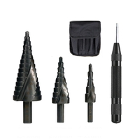 Tige de Triangle de foret détape de flûte en spirale de 3 pièces HSS avec le poinçon de goupille centrale automatiq