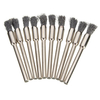 Tige doutil de tasse de brosse de roue de fil dacier rotatoire de 10 pièces 3mm pour la soudure de rouille de
