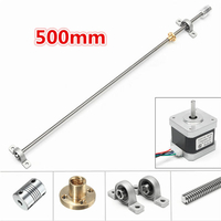 Tige filetée avec moteur pas à pas et jeu de paliers à billes T8 500mm