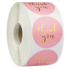 Étiquette rose papier 500 pièces / rouleau merci autocollant joint étiquettes noël cadeau décoration paquet papeterie au