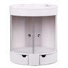 Tiroir de sac de rangement dorganisateur cosmétique de maquillage de bureau de porte transparente de 3 couches