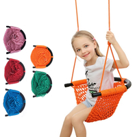 Tissage des enfants corde doscillation Net hamac bébé famille chaise suspendue pour jardin extérieur jouets de jard