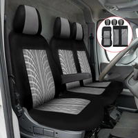 Tissu de fil de marque de pneu de protecteur de couverture de siège de van 2 + 1 pour la coutume de Ford Transit
