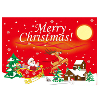 Tissu de fond de décor de tapisserie suspendu dart mural de noël pour la décoration de la maison
