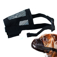Tissu de nylon mesh réglable anti écorce morsure bouche animal museau