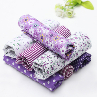 Tissu de patchwork écologique non toxique en tissu de coton bricolage assorti de 7 pièces