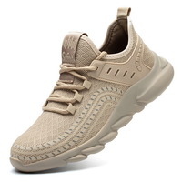 Tissu respirant pour hommes Soft semelle antidérapante rembourrée chaussures de sport décontractées de travail sûres