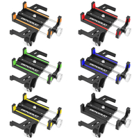 Titulaire de téléphone de guidon de moto de bicyclette dalliage daluminium rotation 360º pour 4.7-6.0 pouce té