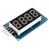 TM1637 Module daffichage numérique LED à 4 bits,  7 segments,  Tube danode rouge de 0, 36 pouce,  carte de pilote