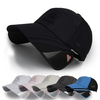 Été Maille Respirant Brim Chapeaux Rétractables Casual Casquette de Baseball Homme Femmes Crème Solaire Pêche Sport En P