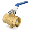 TMOK 1 "1-1 / 4" valves à tournant sphérique internes en laiton filetées de mesure de la température pour le thermomètre