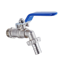 TMOK 1/2 "DN15 robinet extérieur jardin Bibcock robinet robinet deau en laiton pour connecteur deau de jardin