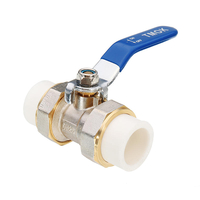 TMOK 3/4 "1" 1-1 / 4 "PPR Robinet à boisseau sphérique en laiton Heat Fusion