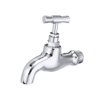 TMOK DN15 1/2 Laiton Chrome Buse Robinet Mitigeur Monotrou Robinet Salle de Bain Balcon Robinet Filetage Racc