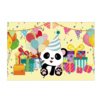 Toile de fond de photographie Panda joyeux anniversaire thème de fête photographie tapisserie pour StudioPhotographie dé