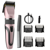 Tondeuse à cheveux électrique pour hommes Rasoir à cheveux rechargeable USB avec 4 peignes de limite