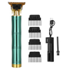 Tondeuse à cheveux Rechargeable par USB outil de toilettage de tondeuse à cheveux sans fil à lame en T avec 4 peignes de