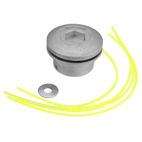 Tondeuse à gazon en aluminium avec 4 Nylon Lignes Tête de coupe à brosse pour remplacement Strimmer